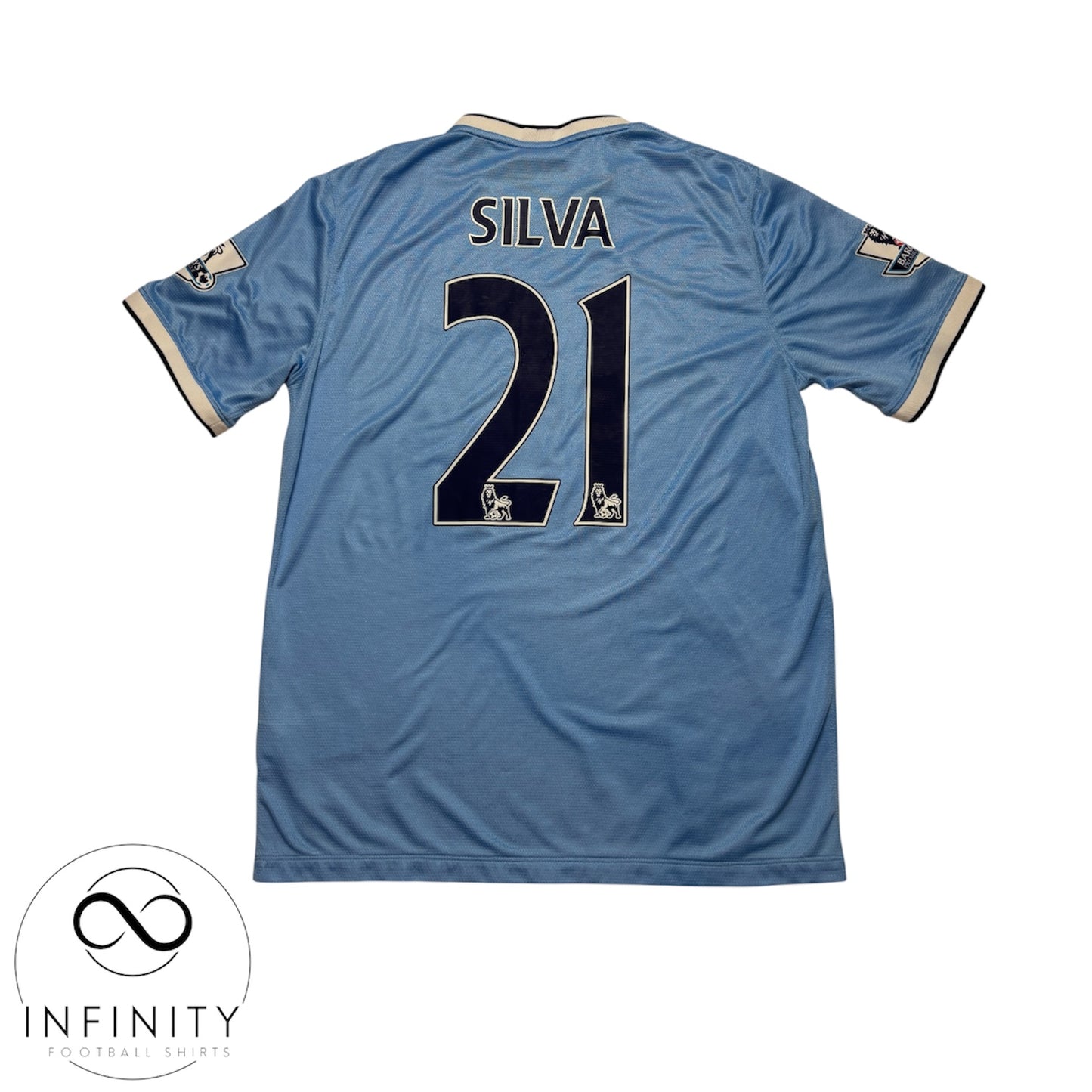 Manchester City Home Shirt 2013/14 (L) Silva 21