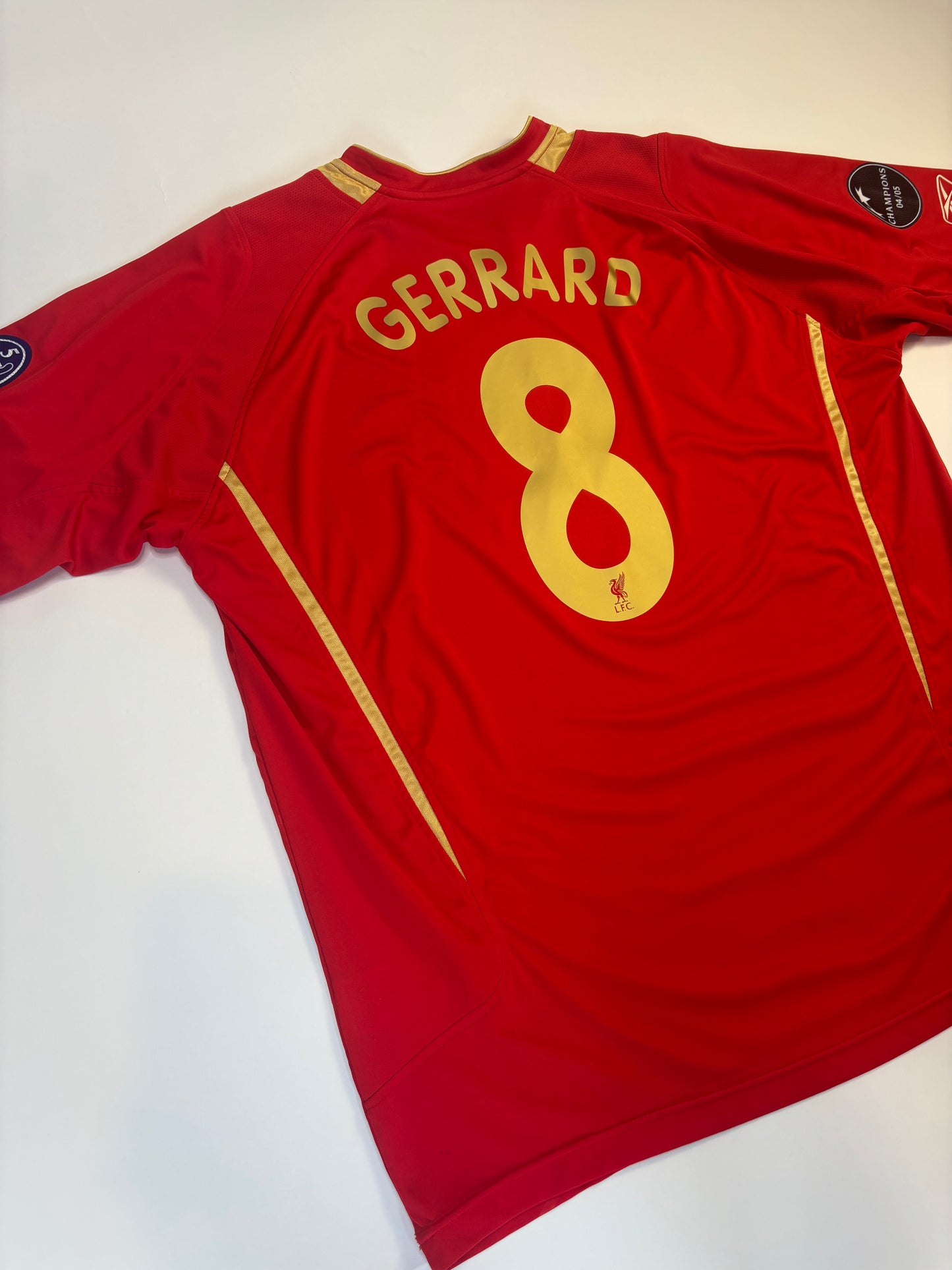 Liverpool Home European Shirt 2005/06 (XL) Gerrard 8