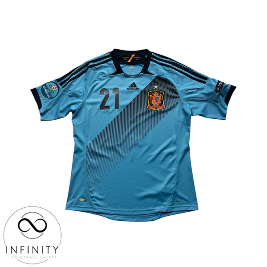 Spain Away Shirt 2012/13 (L) Silva 21