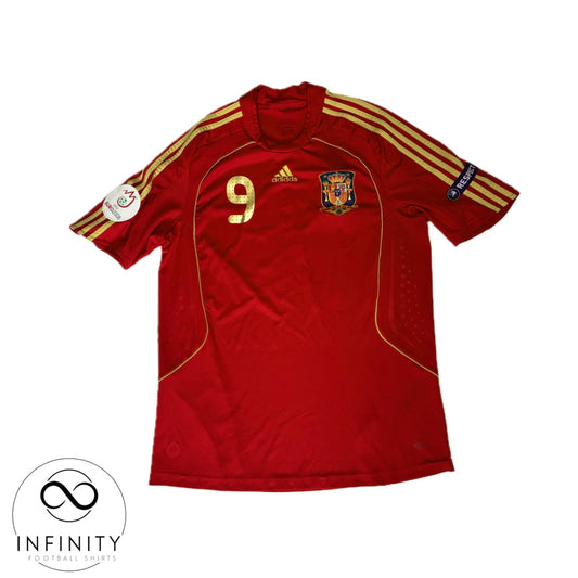 Spain Home Shirt 2008/09 (L) Torres 9