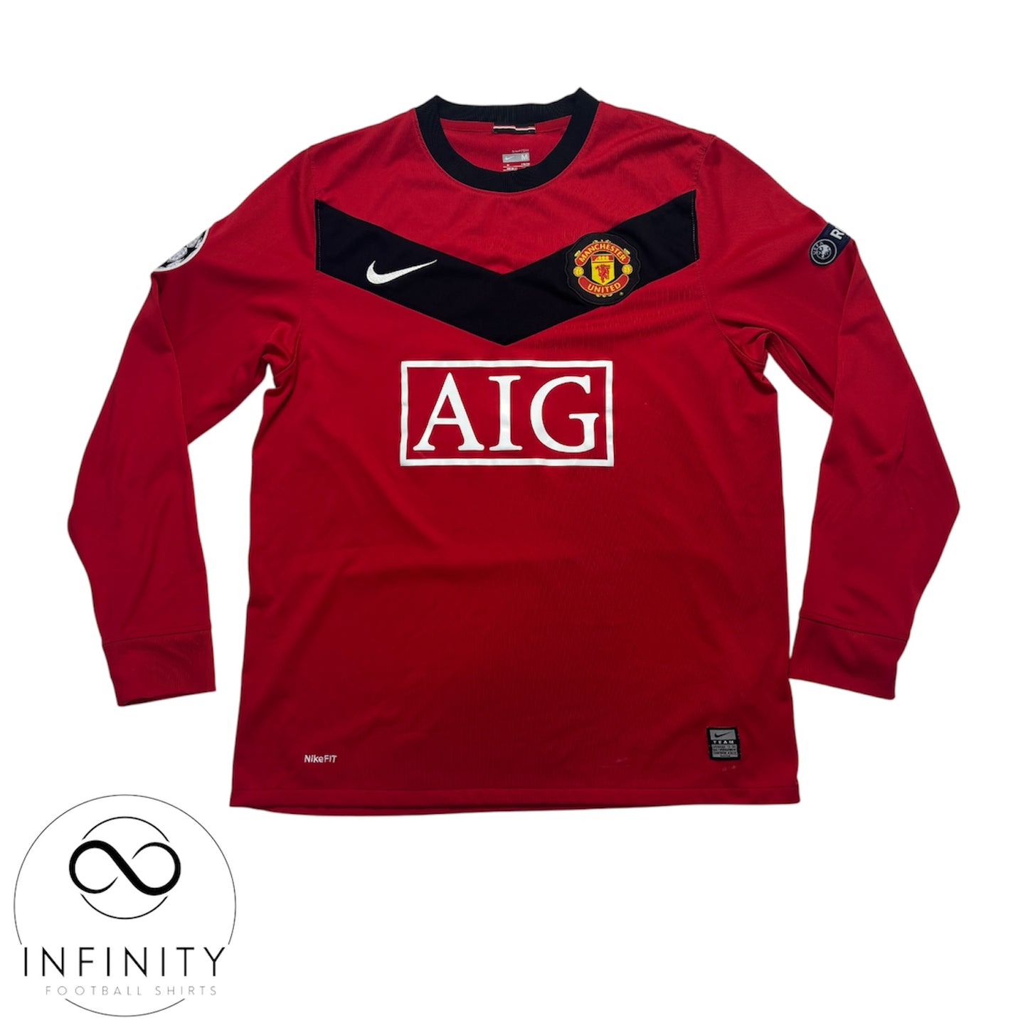 Manchester United Home Shirt LS 2009/10 (M) Rooney 10