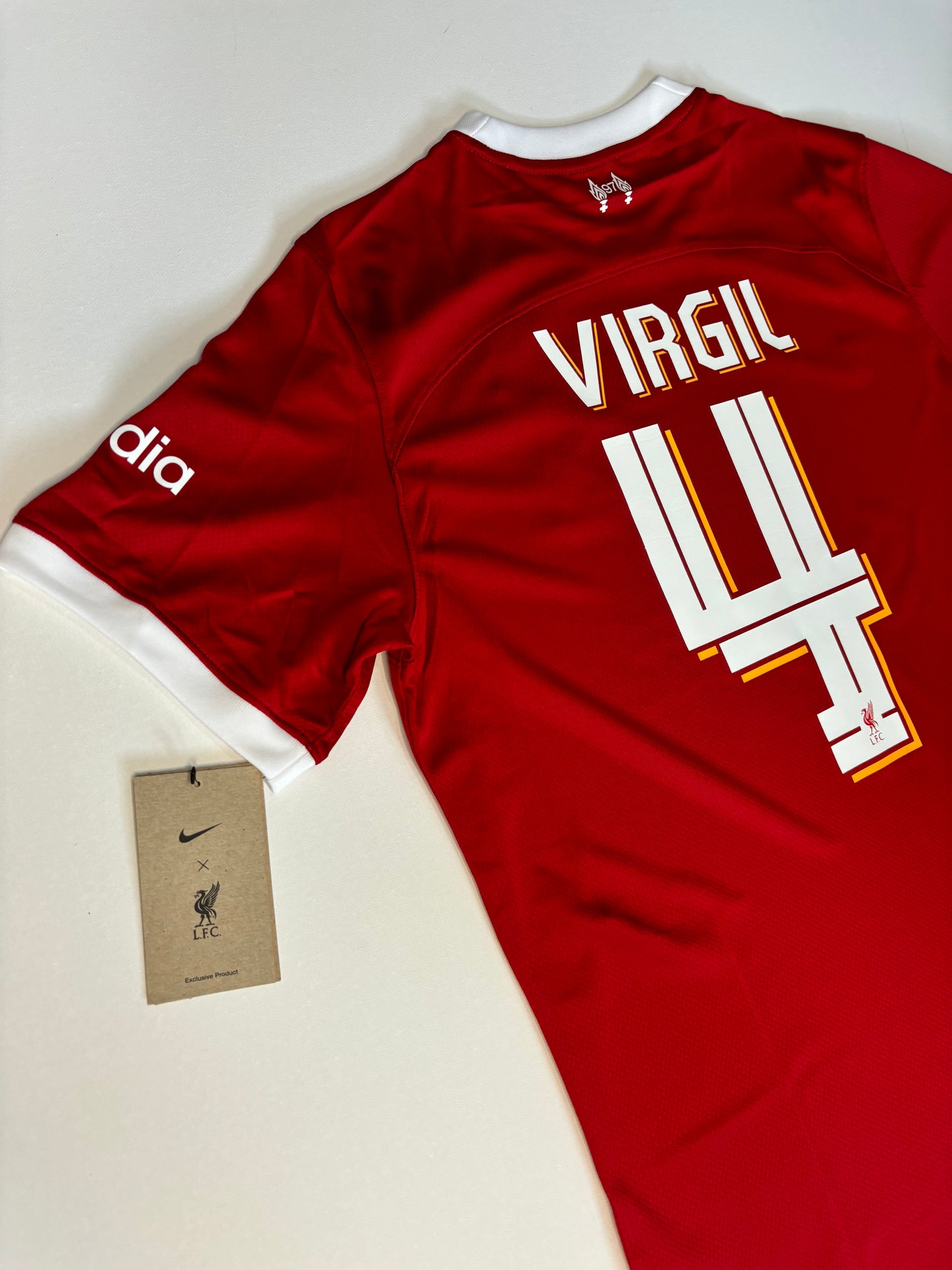 Liverpool Home Shirt 2023/24 (M) Virgil 4 BNWT