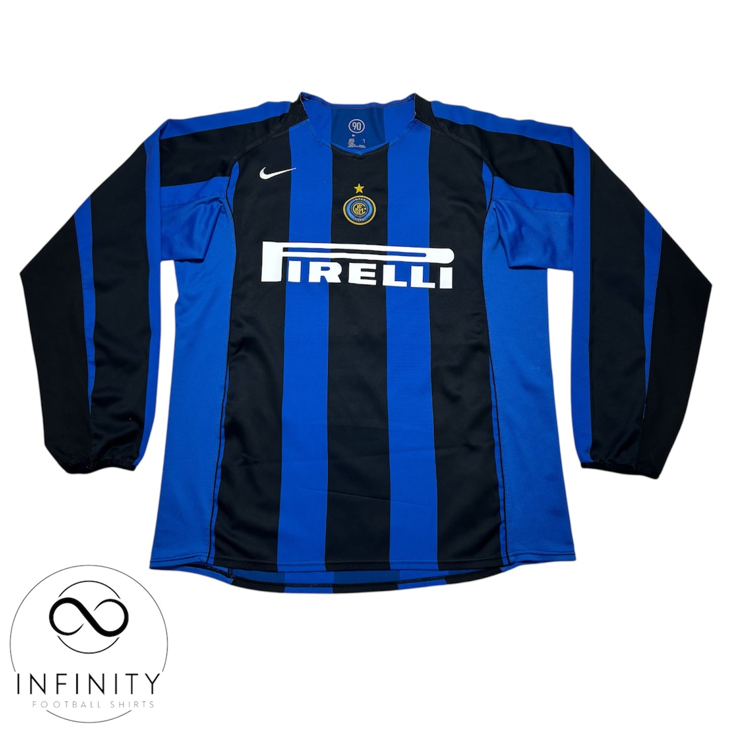 Inter Milan Home Shirt 2004/05 LS (XL) Adriano 10
