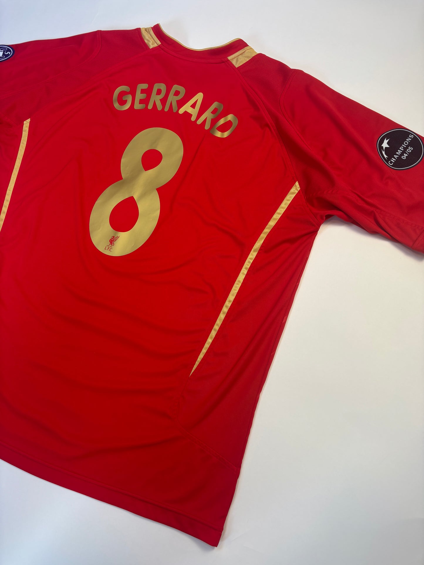 Liverpool Home European Shirt 2005/06 (XL) Gerrard 8