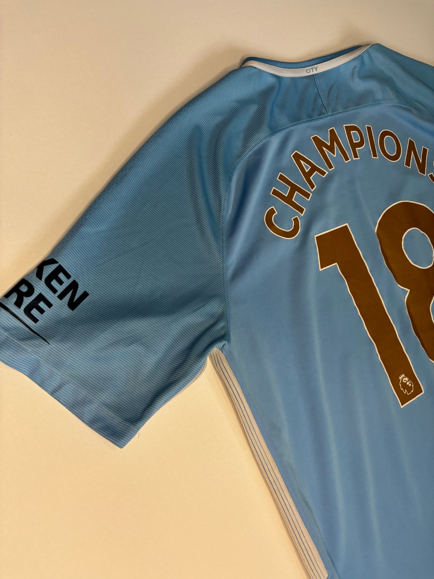 Manchester City Home Shirt 2017/18 (XL) Champions 18