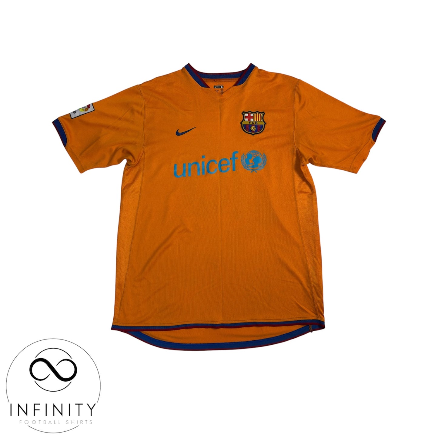 Barcelona Away Shirt 2007/08 (L) Ronaldinho 10