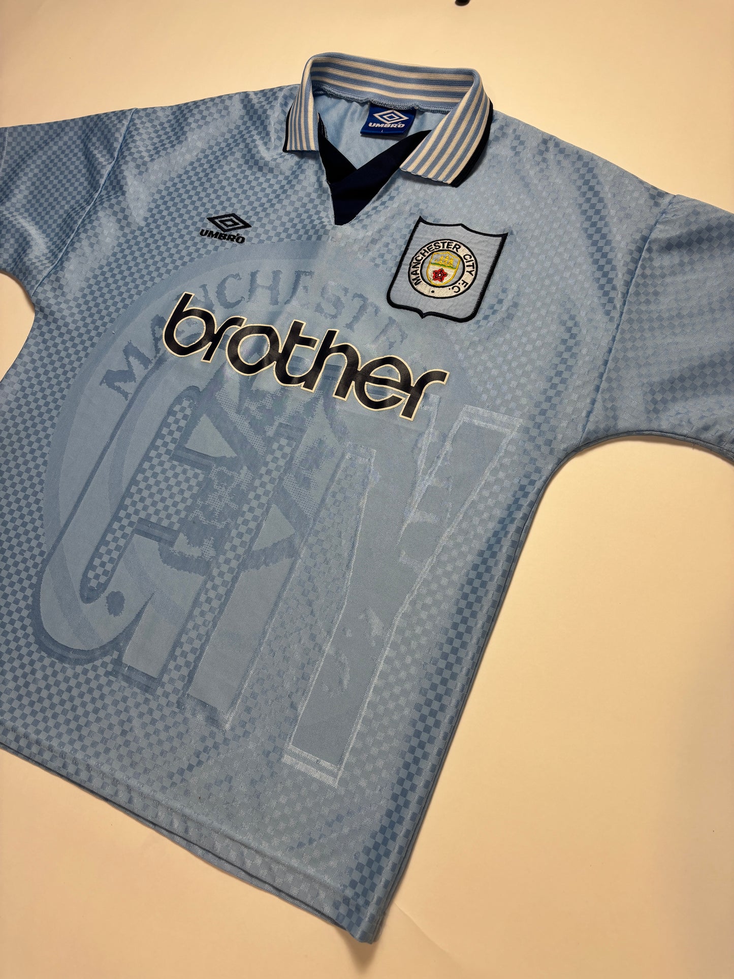 Manchester City Home Shirt 1995/97 (L)