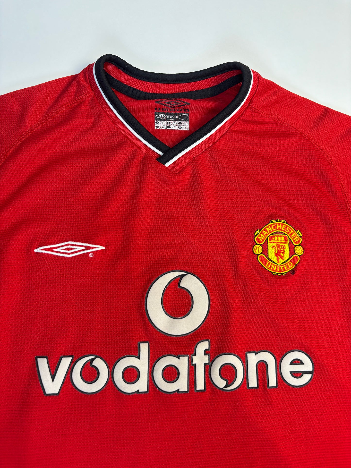 Manchester United Home Shirt 2000/02 (M) G.Neville 2