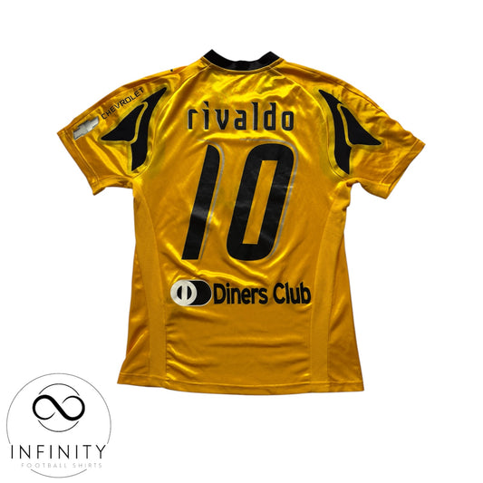 AEK Athens Home Shirt 2007/08 (M) Rivaldo 10