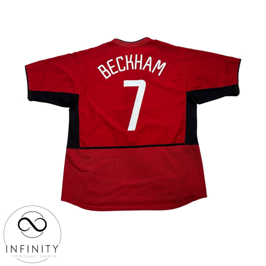 Manchester United Home Shirt 2002/03 (XL) Beckham 7