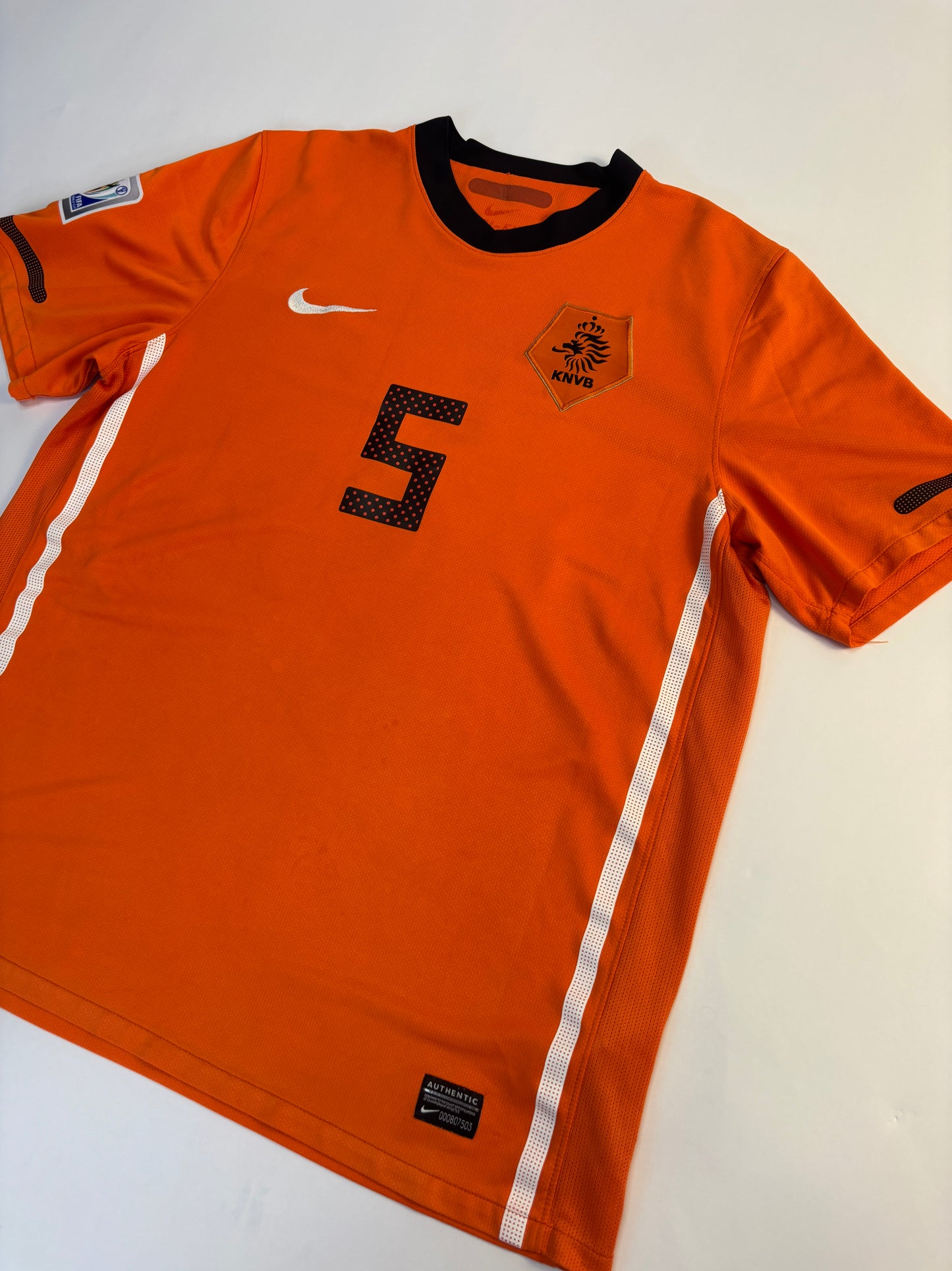 Netherlands Home Shirt 2010 (L) V.Bronckhorst 5