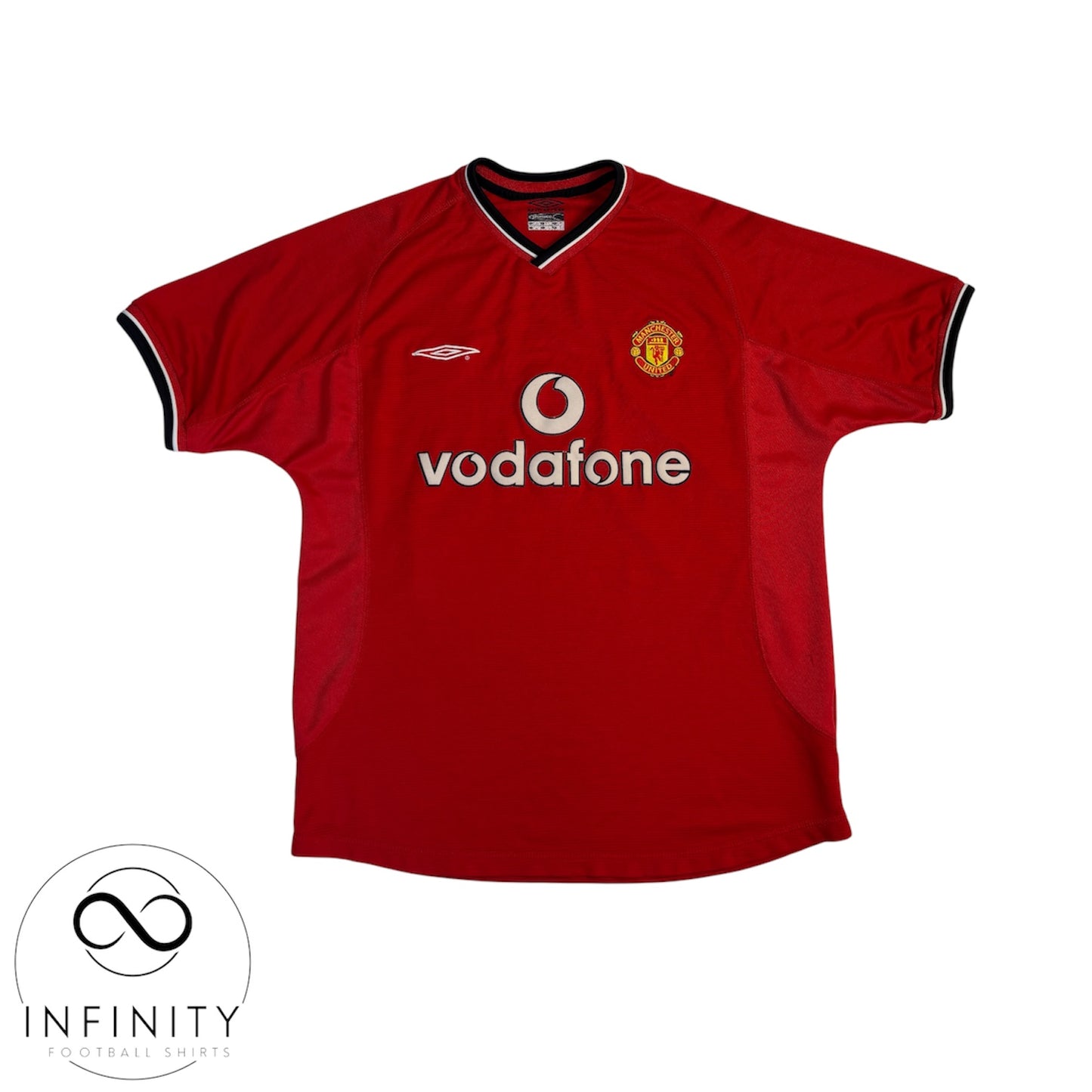 Manchester United Home Shirt 2000/02 (M) G.Neville 2