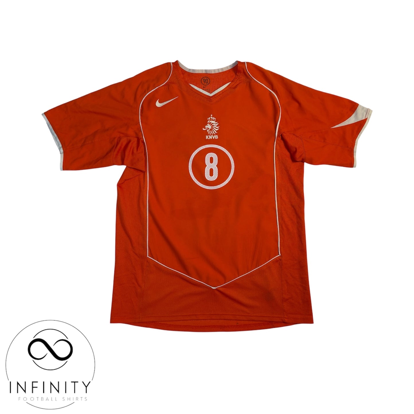 Netherlands Home Shirt 2004/06 (L) Davids 8