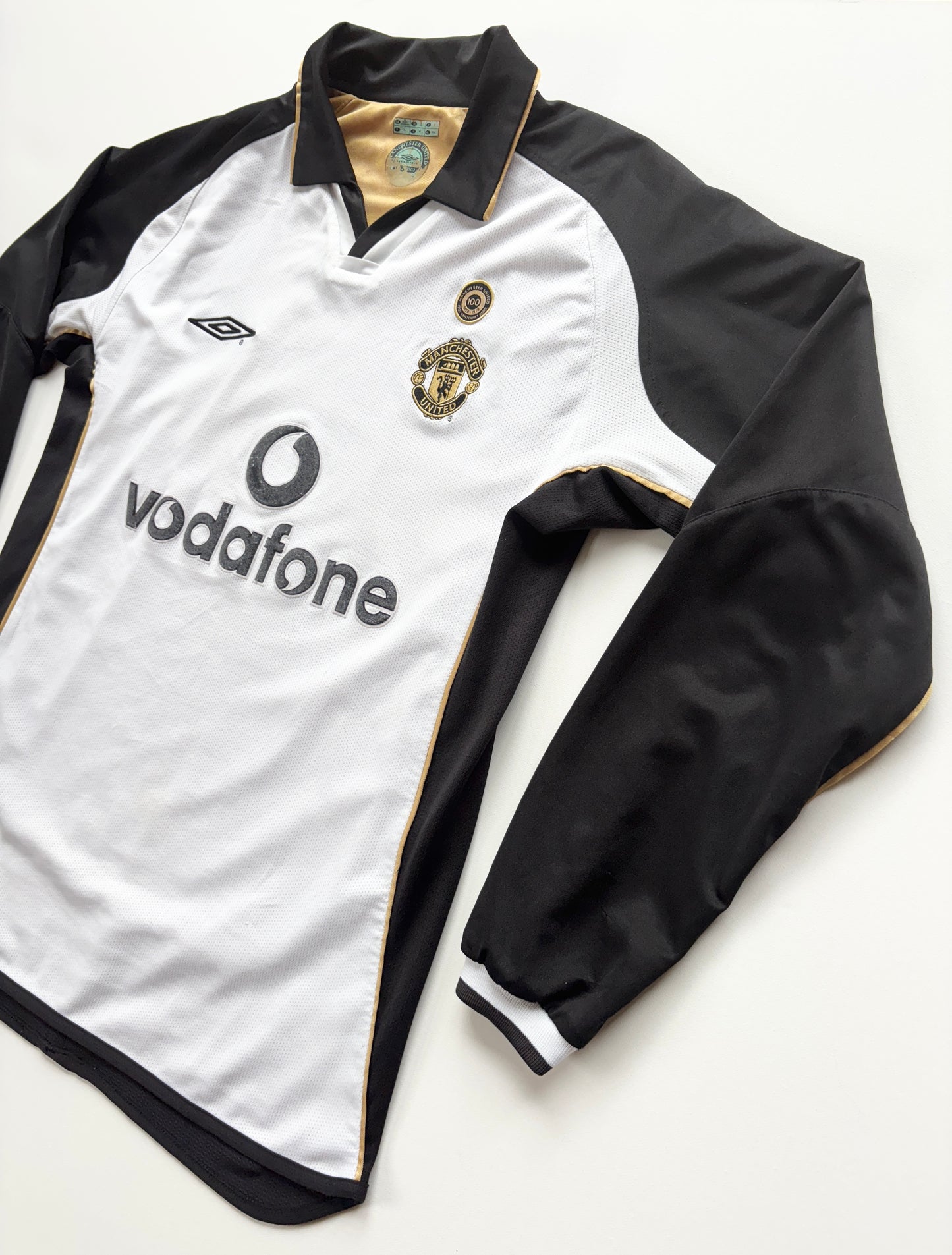 Manchester United Centenary Reversible Away Shirt LS 2001/02 (M) Beckham 7