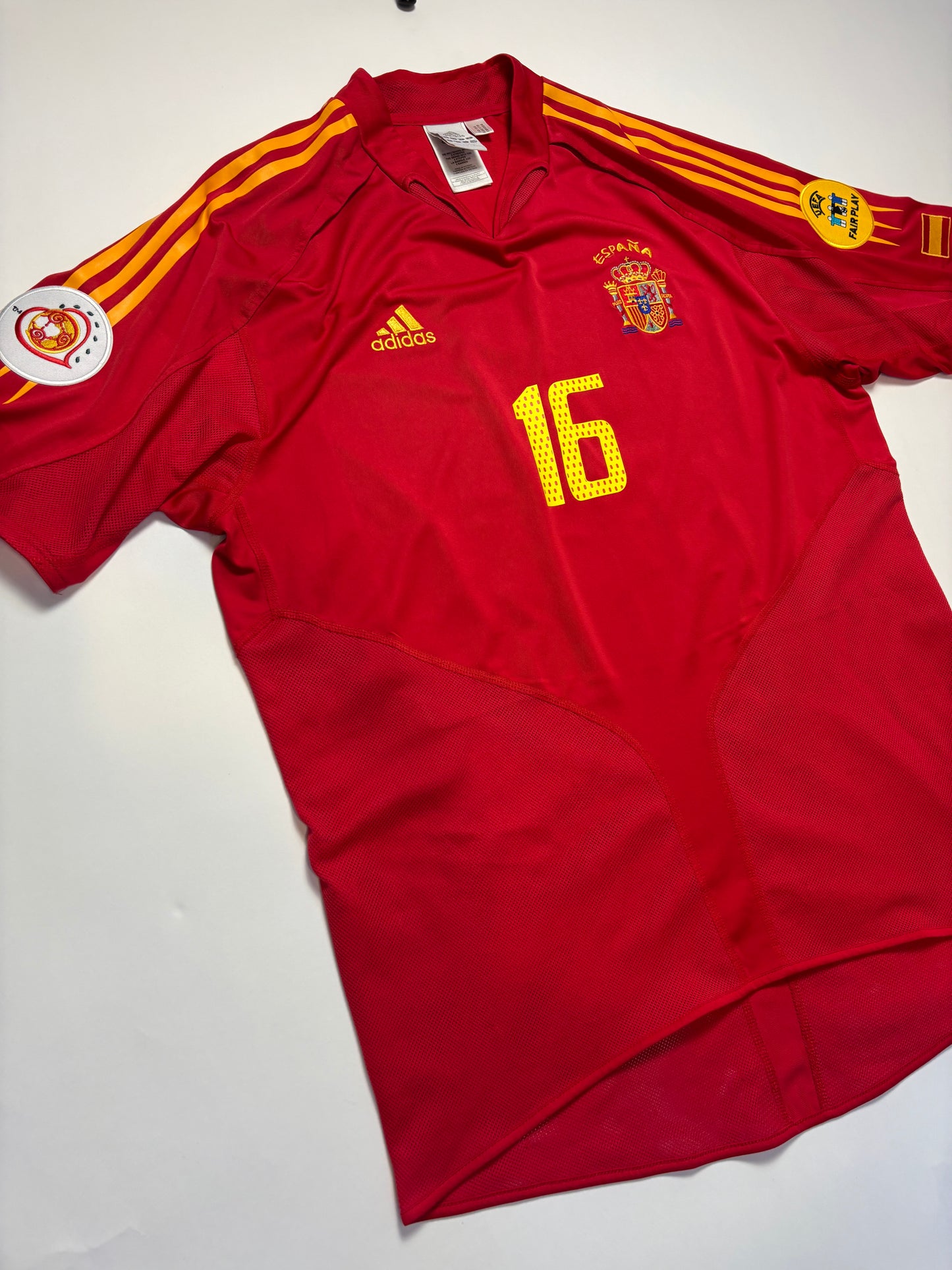 Spain Home Shirt 2004/06 (L) Alonso 16