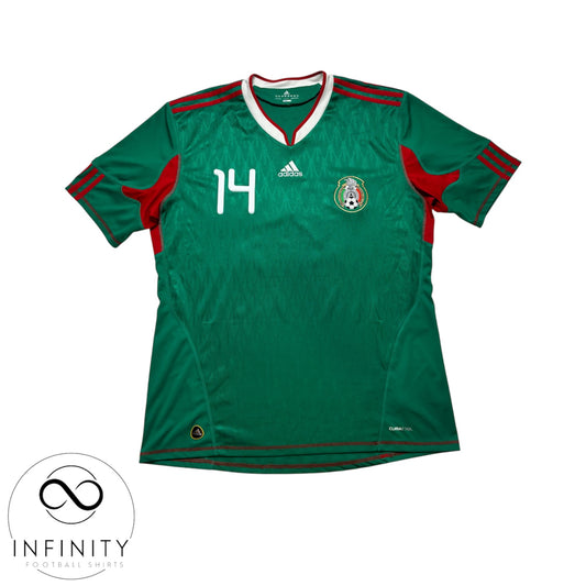 Mexico Home Shirt 2010/11 (XL) J.Hernandez 14