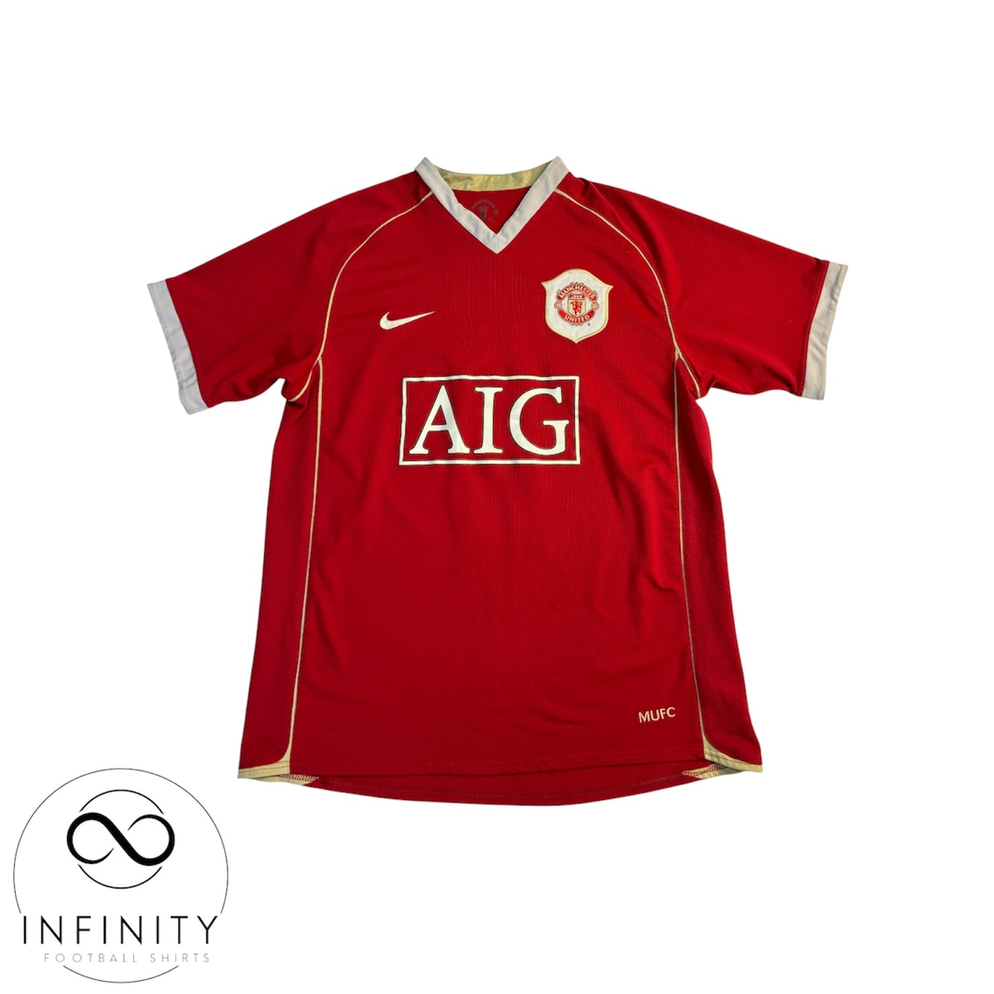 Manchester United Home Shirt 2006/07 (M) Larsson 17
