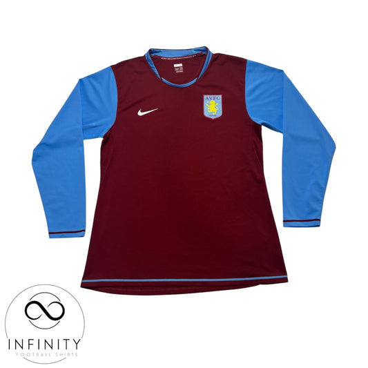 Aston Villa Home Shirt 2007/08 LS (L) *Player Spec