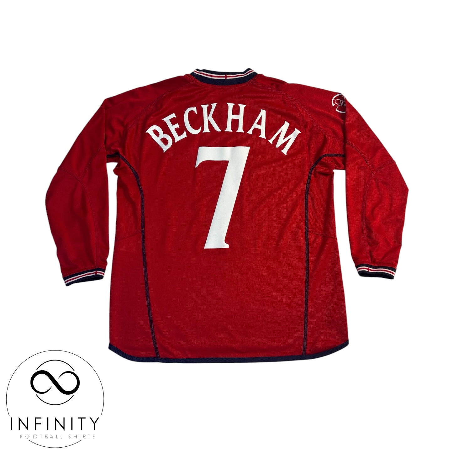 England Away Shirt 2002/04 LS (M) Beckham 7