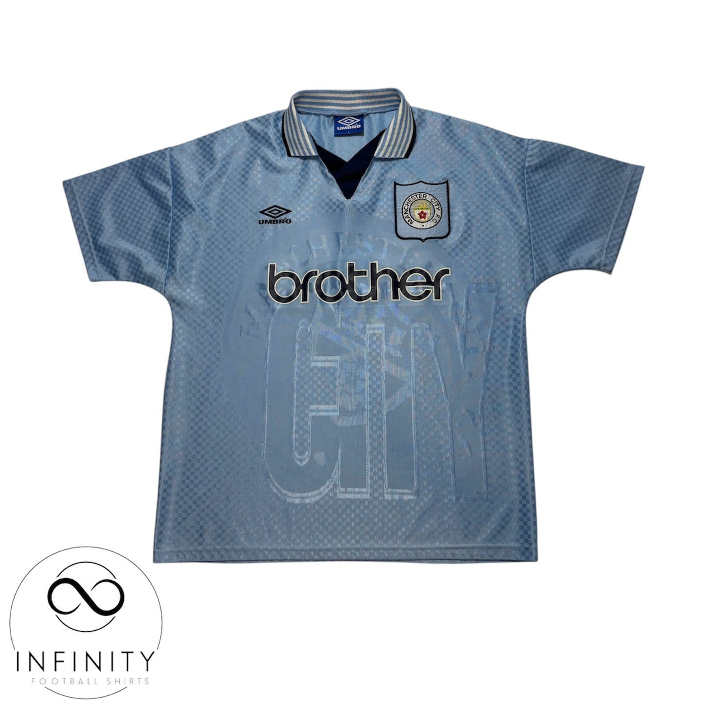 Manchester City Home Shirt 1995/97 (L)