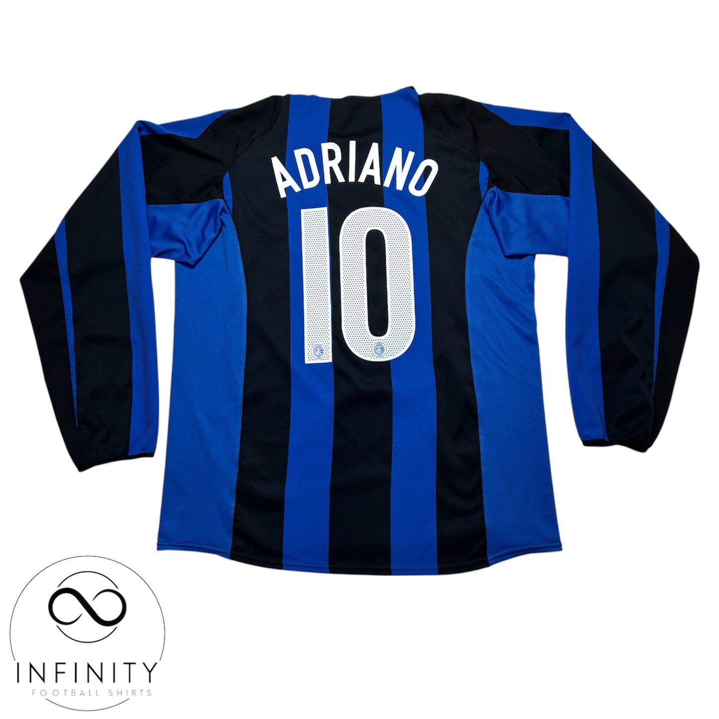 Inter Milan Home Shirt 2004/05 LS (XL) Adriano 10