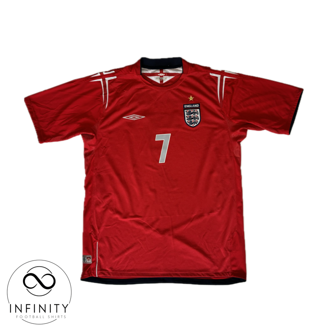 England Away Shirt 2004/06 (L) Beckham 7