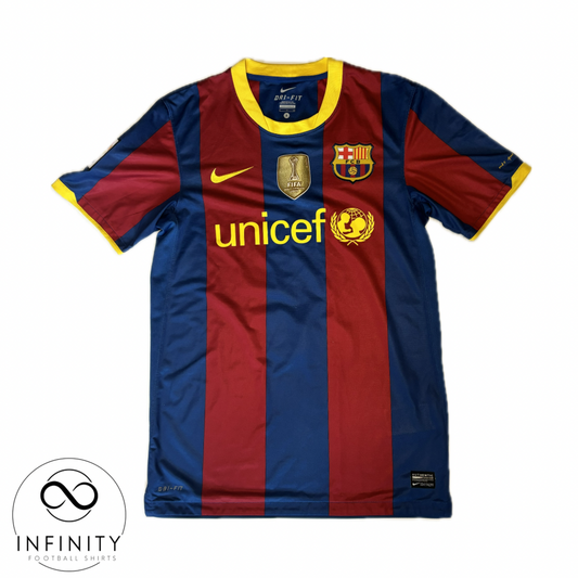 Barcelona Home Shirt 2010/11 (S) Pique 3