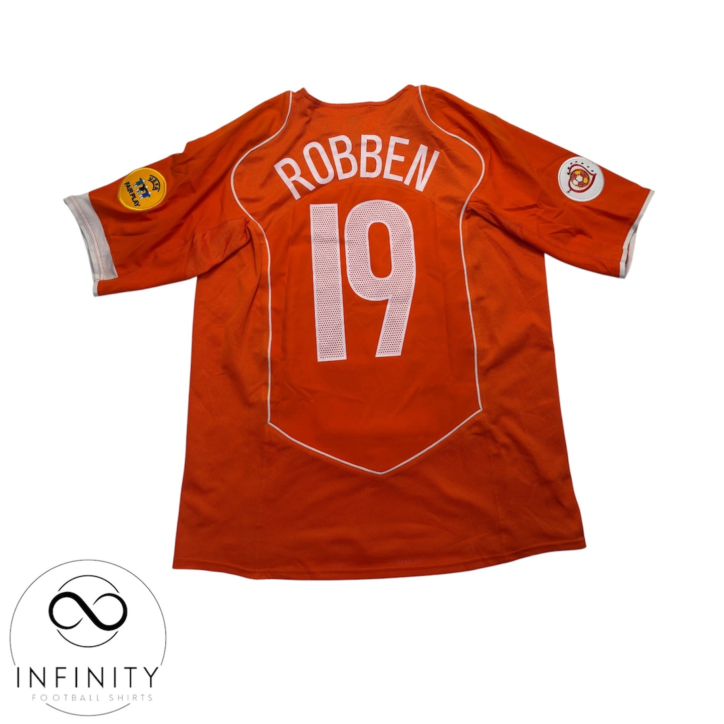 Netherlands Home Shirt 2004/06 (L) Robben 19