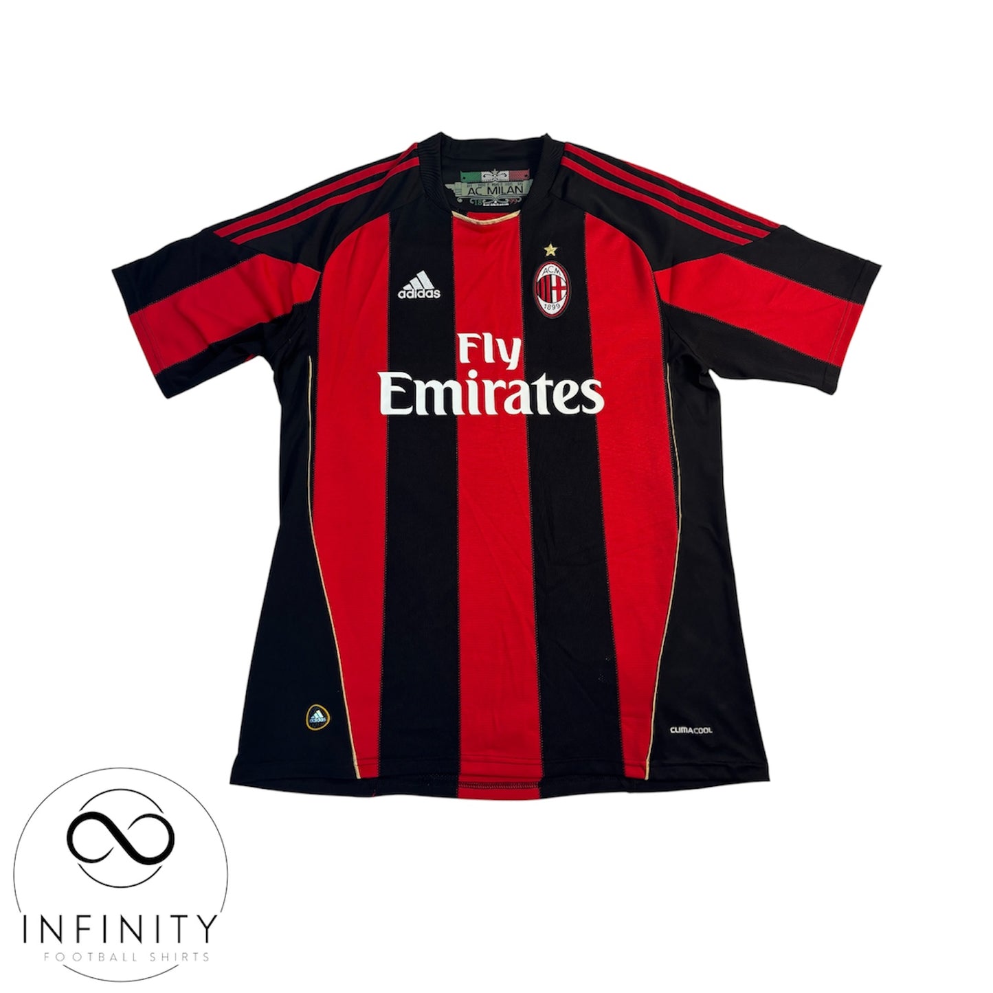 AC Milan Home Shirt 2010/11 (L) Ronaldinho 80