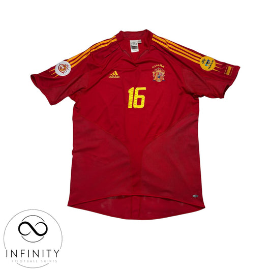 Spain Home Shirt 2004/06 (L) Alonso 16
