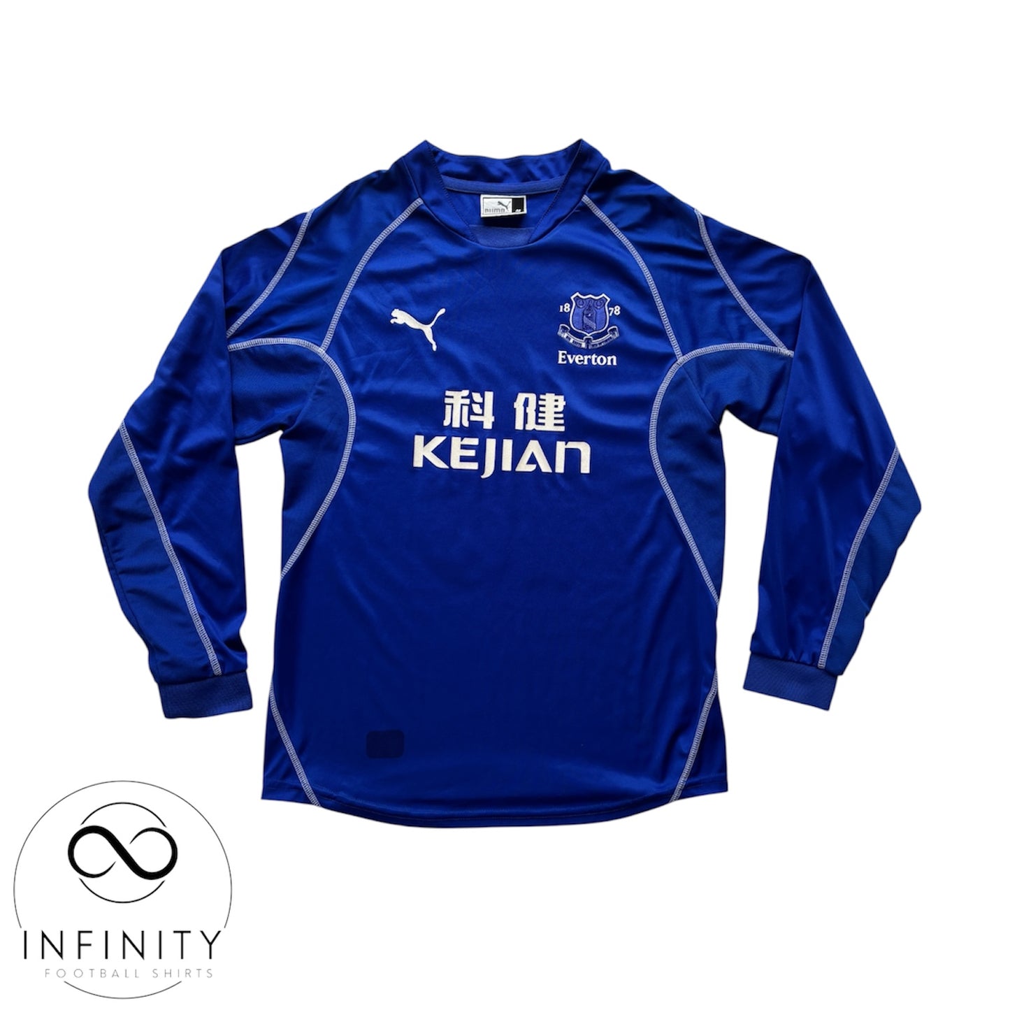 Everton Home Shirt LS 2002/03 (M) Rooney 18