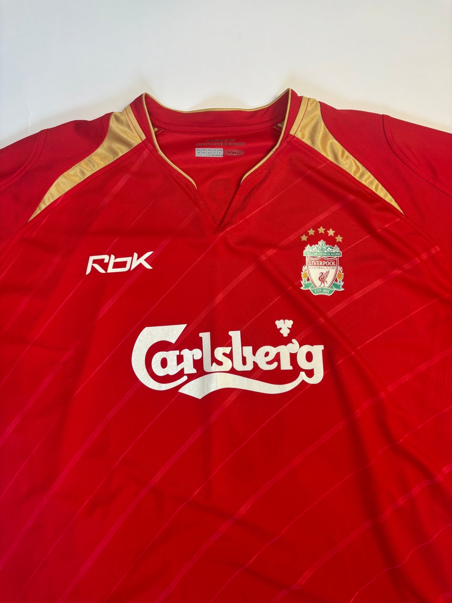 Liverpool Home European Shirt 2005/06 (XL) Gerrard 8