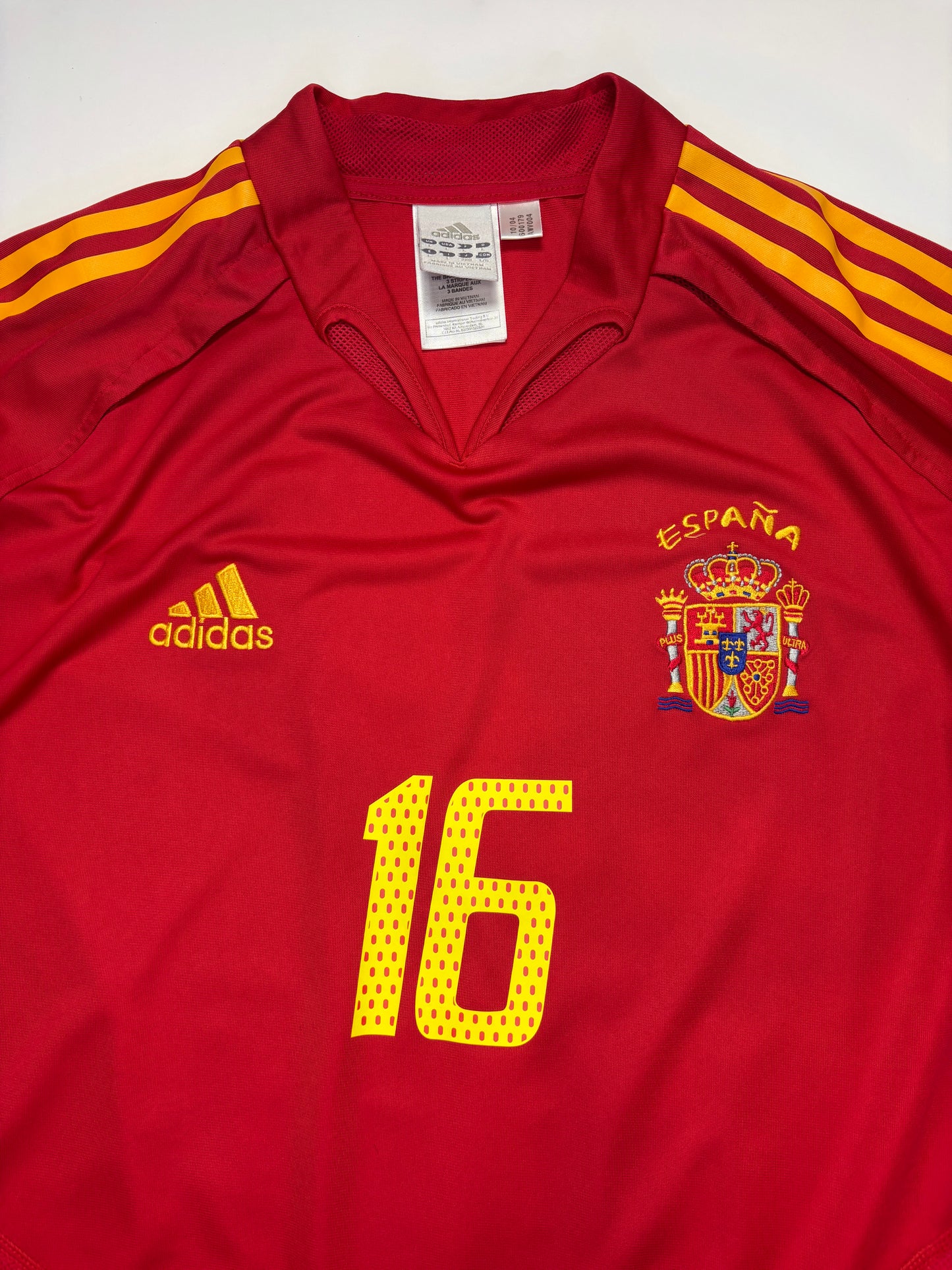 Spain Home Shirt 2004/06 (L) Alonso 16