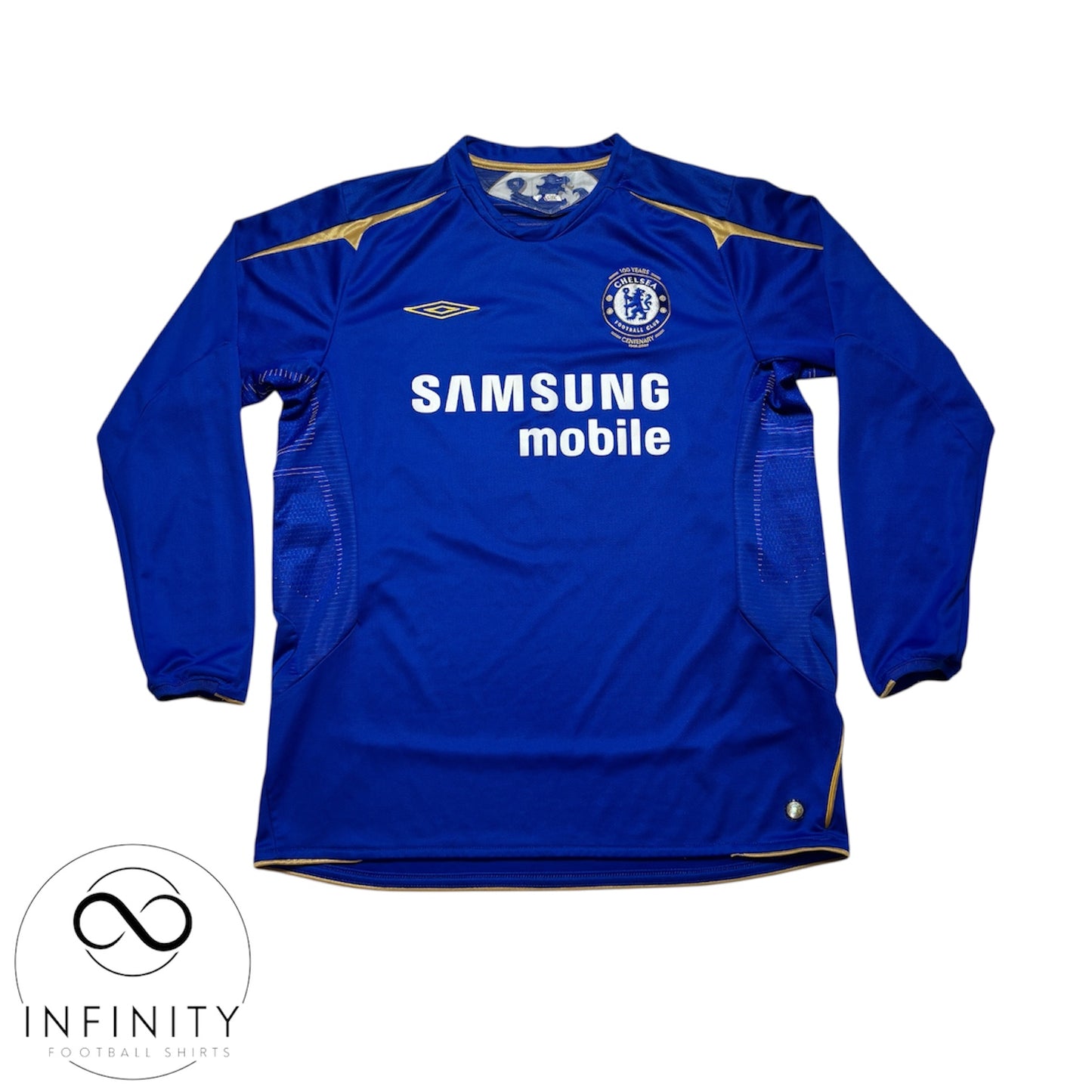 Chelsea Home Shirt 2005/06 LS (L) Drogba 15
