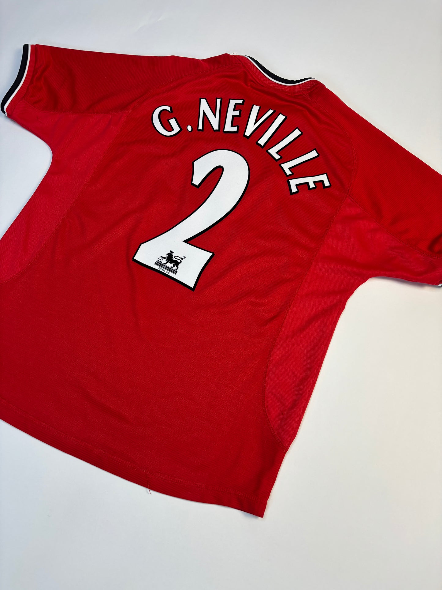 Manchester United Home Shirt 2000/02 (M) G.Neville 2