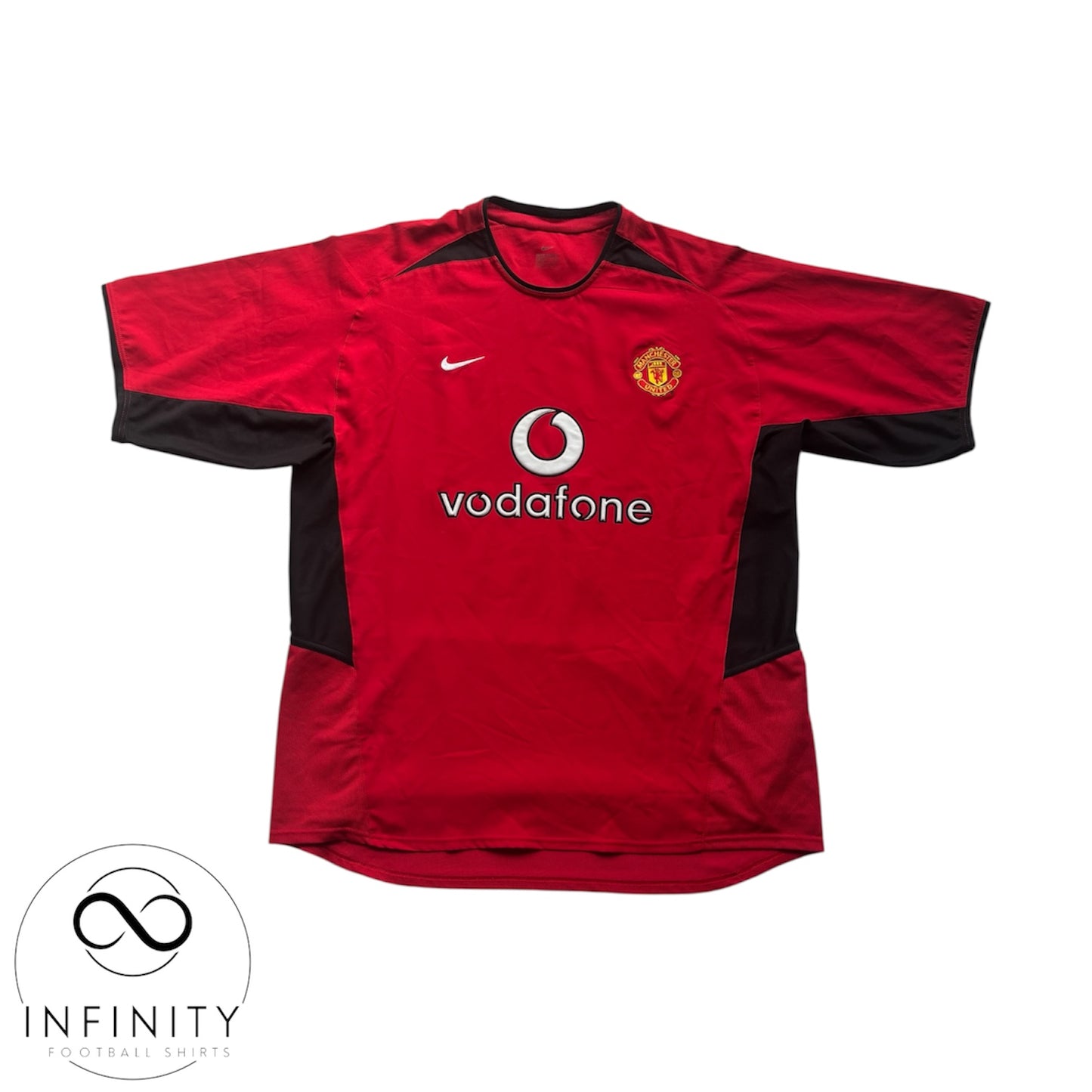 Manchester United Home Shirt 2002/04 (XL) Scholes 18