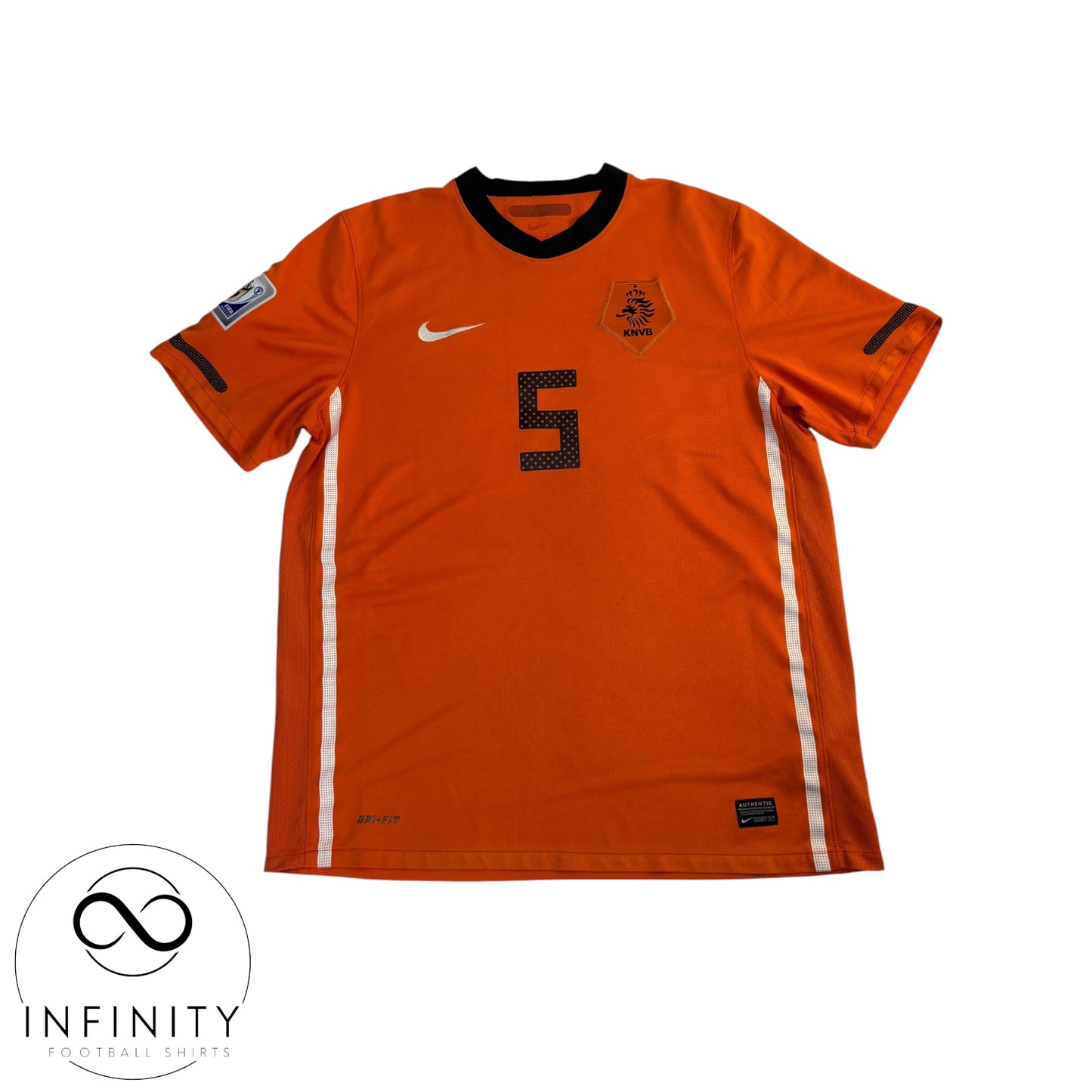 Netherlands Home Shirt 2010 (L) V.Bronckhorst 5