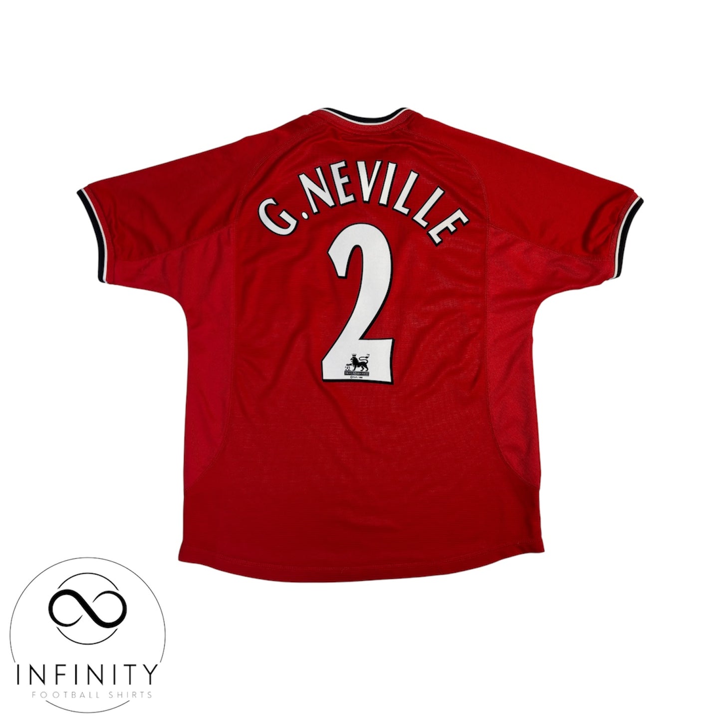 Manchester United Home Shirt 2000/02 (M) G.Neville 2
