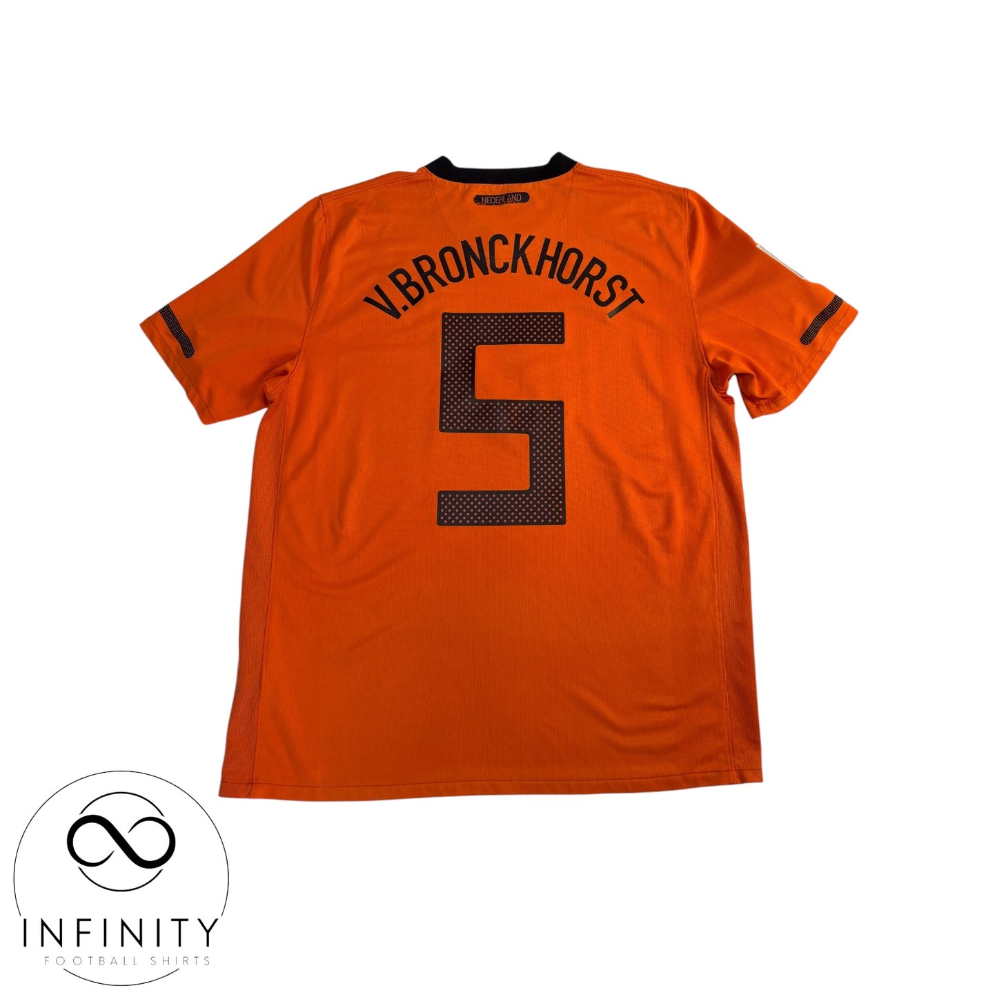 Netherlands Home Shirt 2010 (L) V.Bronckhorst 5