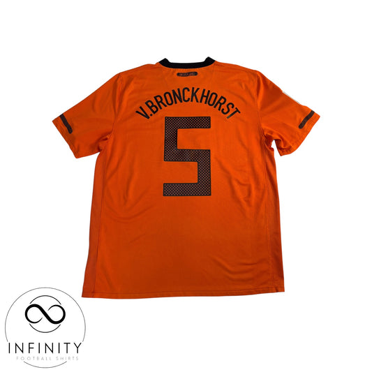 Netherlands Home Shirt 2010 (L) V.Bronckhorst 5