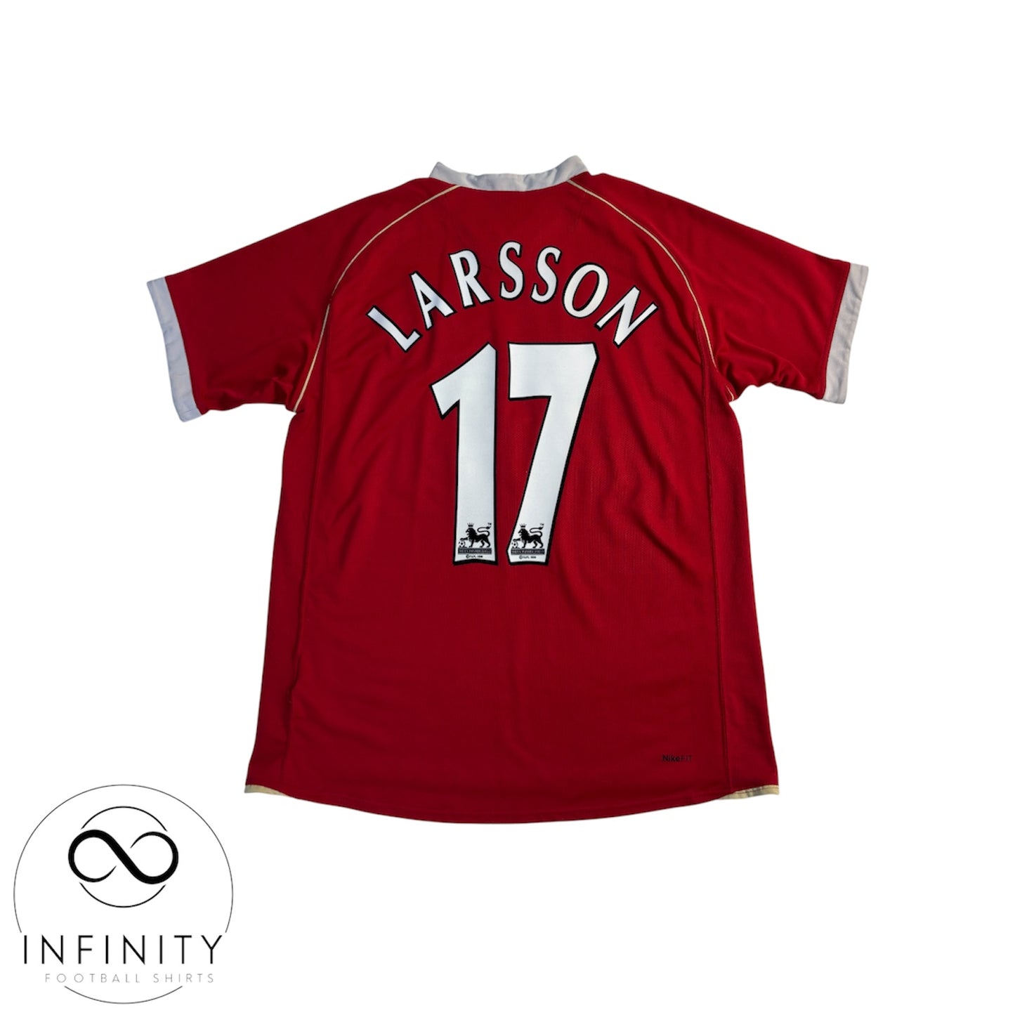 Manchester United Home Shirt 2006/07 (M) Larsson 17