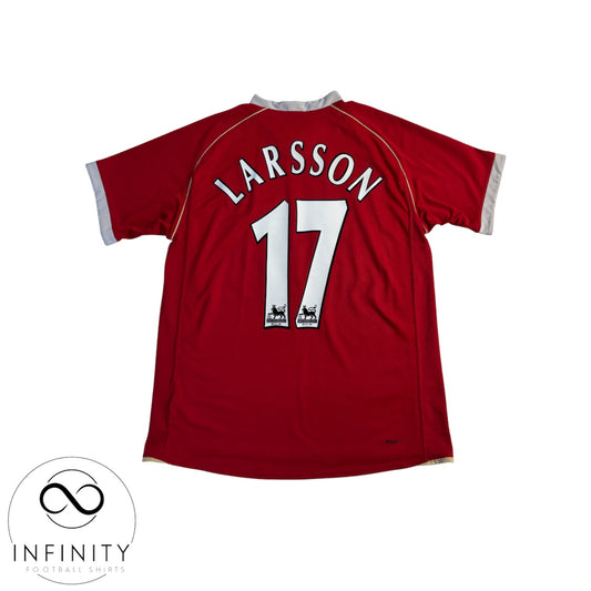 Manchester United Home Shirt 2006/07 (M) Larsson 17