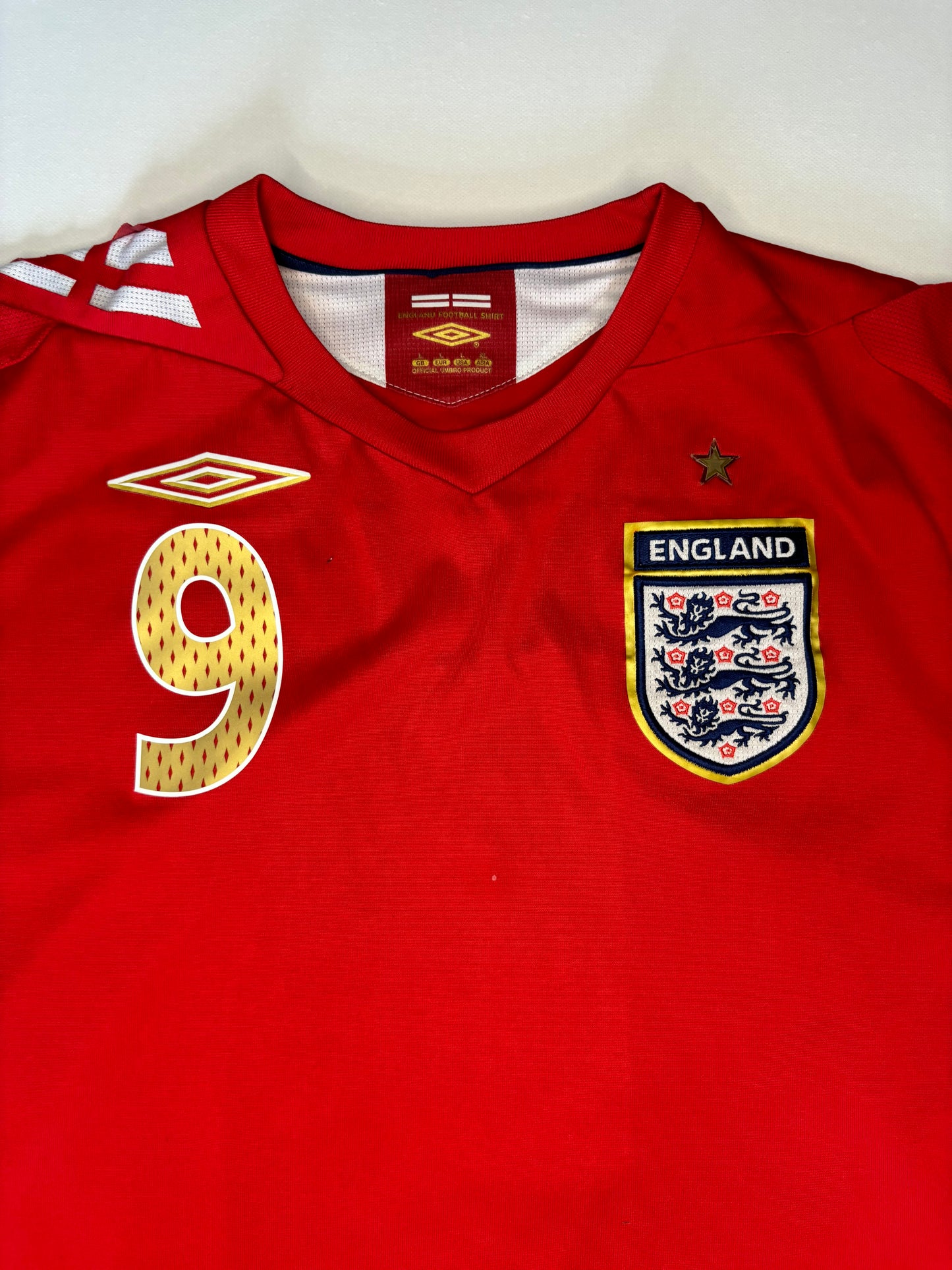 England Away Shirt 2006/08 (L) Rooney 9