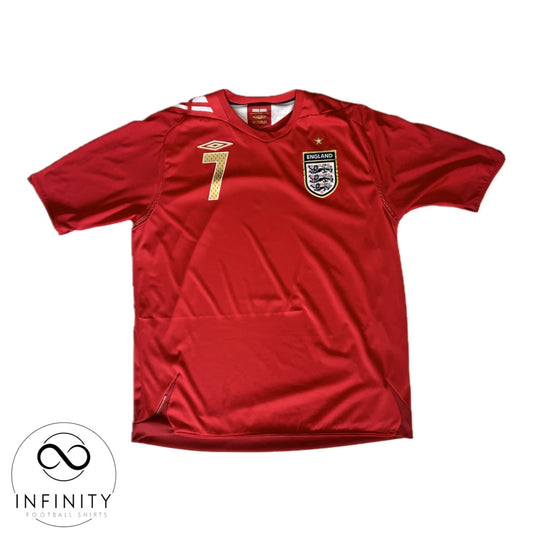 England Away Shirt 2006/08 (XL) Beckham 7