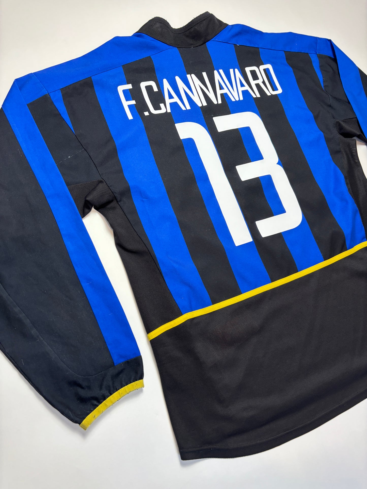 Inter Milan Home Shirt 2002/03 LS (L) F.Cannavaro 13